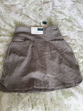 Lady Hagen Gray Tennis Skort with Wide Waistband